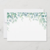 サファリアニマルベビシャワーサンキューカード サンキューカード (裏面)