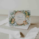 サファリアニマルベビシャワーサンキューカード サンキューカード