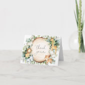 サファリアニマルベビシャワーサンキューカード サンキューカード (正面)