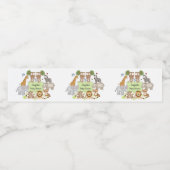 サファリアニマルベビシャワーパーティー ペットボトルラベル (シングルラベル)