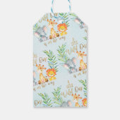 サファリアニマルベビシャワーラベル ギフトタグ (裏面)