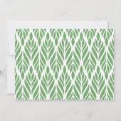 サファリアニマルワイルドジャングルガールベビーシャワー 招待状 (裏面)