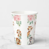 サファリアニマルワイルドワンピンクフローラ1日 紙コップ (左)
