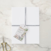 サファリアニマルワイルドワン男の赤ちゃん ギフトタグ (より糸付き)