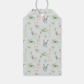 サファリアニマルワイルドワン男の赤ちゃん ギフトタグ (裏面)