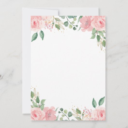 サファリアニマルワイルドワン赤面フローラ1st誕生日 招待状 (裏面)