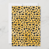 サファリアニマル誕生日サンキューカード 招待状 (裏面)