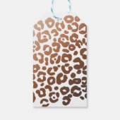 サファリアニマル誕生日ヒョウ印刷パーティー ギフトタグ (裏面)