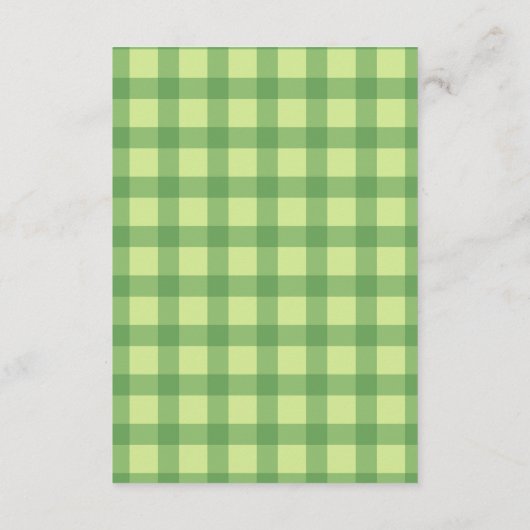 サファリアニムラッキー小シャムロックディパーラフル エンクロージャーカード (裏面)