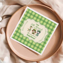 サファリアニムラッキー小シャムロック スタンダードカクテルナプキン