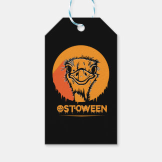 サファリアフリカセレンティ野生生物ハロウィンオストリッチ ギフトタグ