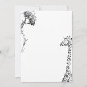 サファリウェディング・セーブ・ザ・デートのデザイン 招待状 (裏面)