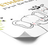 サファリウェルカムサインツォーサファリジャングルワイルドワン ポスター (角)