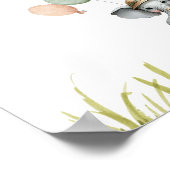 サファリウェルカムワイルドワンファースト誕生日パーティー ポスター (角)