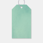 サファリウォーターカラーベビーシャワーガールメッセージカード ギフトタグ (裏面)