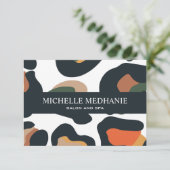 サファリエレガントアニマルスキンヒョウのギフトカード (スタンド正面)