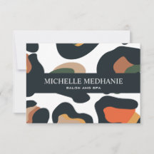 サファリエレガントアニマルスキンヒョウのギフトカード