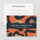 サファリエレガントアニマルスキンヒョウのギフトカード (正面/裏面)