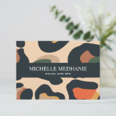 サファリエレガントアニマルスキンヒョウのギフトカード (スタンド正面)