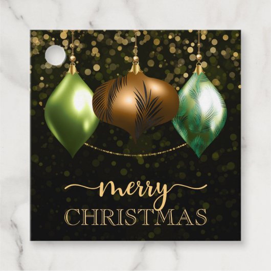 サファリエレガントジャングルボードメリークリスマス フェイバータグ (正面)