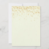 サファリエレガント金ゴールドオーナメントクリスマスパーティー 招待状 (裏面)