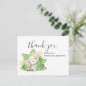 サファリエレファントサンキューカード ポストカード (スタンド正面)