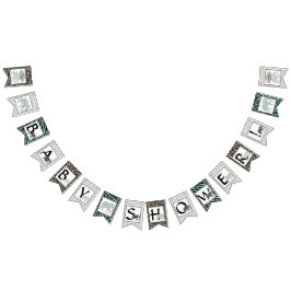 サファリエレファントゼブラボーイベビーシャワーパーティーデコール バンティングフラッグ