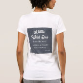 サファリエレファントママの赤ちゃん用シャワーシャツ Tシャツ (裏面)