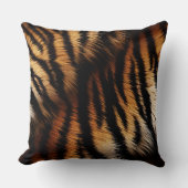 サファリオレンジブラックタイガー クッション (正面)