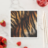 サファリオレンジブラックタイガー スタンダードランチョンナプキン (インサイチュ)