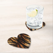 サファリオレンジブラックタイガー ペーパーコースター (インサイチュ)