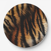 サファリオレンジブラックタイガー ペーパープレート (正面)