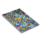 サファリカラフルー動物のアニメーション ノートブック (右側)