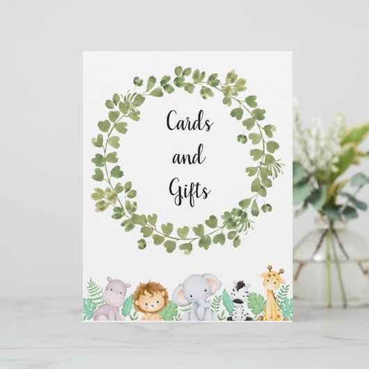 サファリカードとギフトポスター (スタンド正面)