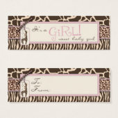 サファリガールスキニーギフトラベル (正面&裏面)