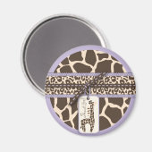 サファリガールラベンダーTYマグネット2 マグネット (正面/裏面)