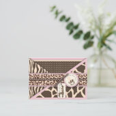 サファリガールリマインダーノーテカード エンクロージャーカード (スタンド正面)