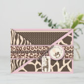 サファリガール招待状カード2 招待状 (スタンド正面)