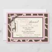 サファリガール招待状カード2 招待状 (裏面)