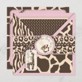 サファリガール招待状広場 招待状 (正面/裏面)