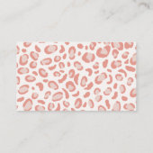 サファリガール赤ちゃんシャワーおむつラッフルチケット エンクロージャーカード (裏面)