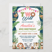 サファリガール2ワイルドバースデー 招待状 (正面)