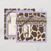 サファリガール LAV インビテーション スクエア B (正面/裏面)