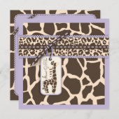 サファリガールLAV招待状スクエアB 招待状 (正面/裏面)