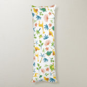 サファリキリンかわいいカラフルパターン子供部屋少年 ボディピロー (裏面 (縦))