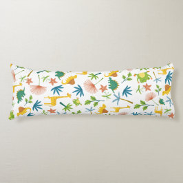 サファリキリンかわいいカラフルパターン子供部屋少年 ボディピロー