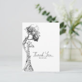 サファリキリンテーマはがきデザイン ポストカード (スタンド正面)