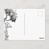 サファリキリンテーマはがきデザイン ポストカード (裏面)