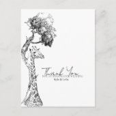 サファリキリンテーマはがきデザイン ポストカード (正面)