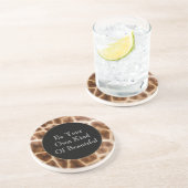 サファリキリンプリント コースター (側面)